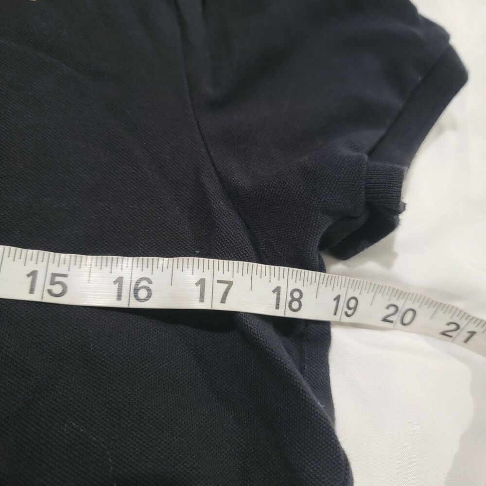 Y2K Hollister Mens Polo Shirt‎ Size Medium Advanced Stretch Black Preppy - Picture 6 of 7